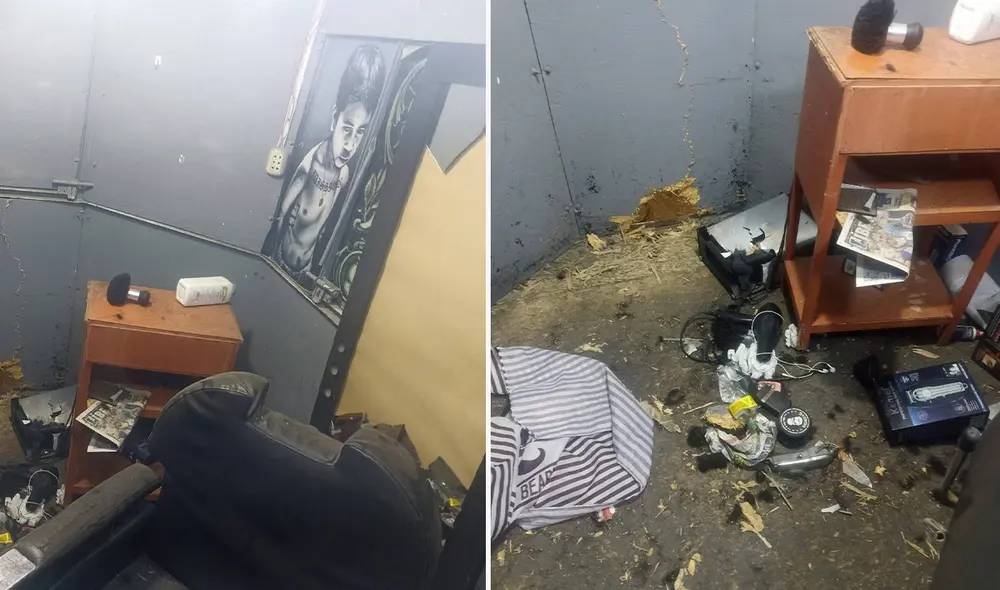 Ataque dejo daños en el negocio. Créditos: Cortesía Ataque dejo daños en el negocio. Créditos: Cortesía