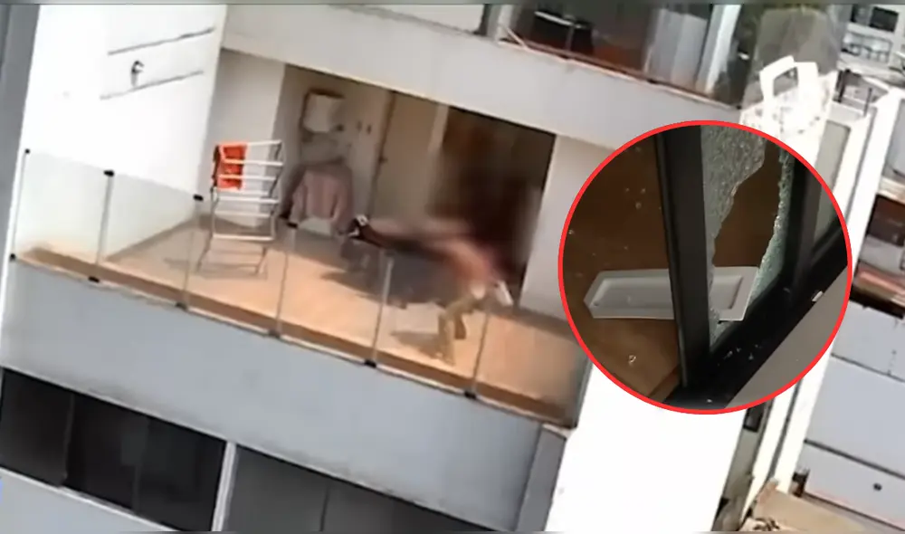 Hombre fue captado por las cámaras de seguridad del distrito. Foto: Panamericana Televisión