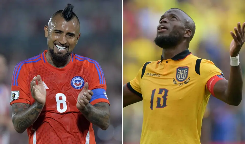 Ecuador derrotó 1-0 a Chile en el último cruce por Eliminatorias. Foto: composición LR/AFP