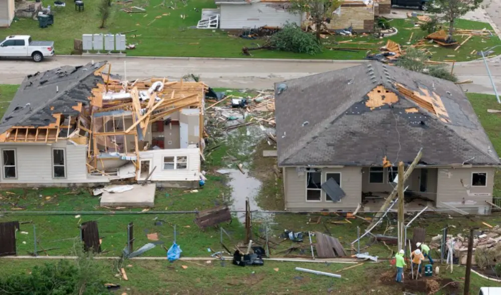 Tormentas severas azotan el sur de EE. UU., con daños, cortes de luz y alertas de tornados en cuatro estados. Foto: composición LR/El Nacional