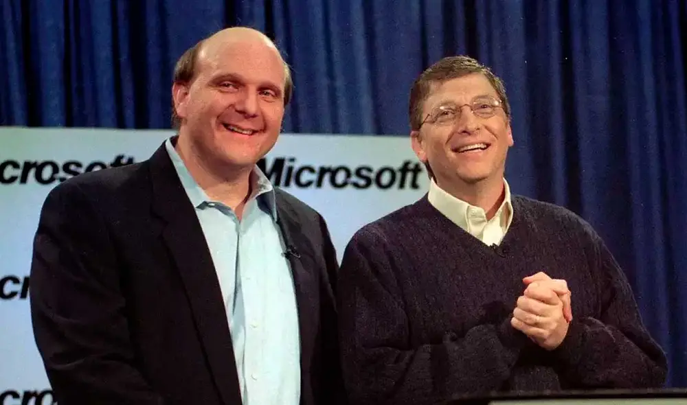 Steve Ballmer junto a su exjefe, Bill Gates. Foto: Israel Hayom