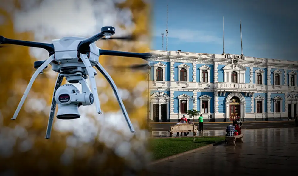 Las autoridades anunciaron que procederán legalmente si es que el dron no es devuelto. Foto: Composición LR Las autoridades anunciaron que procederán legalmente si es que el dron no es devuelto. Foto: Composición LR