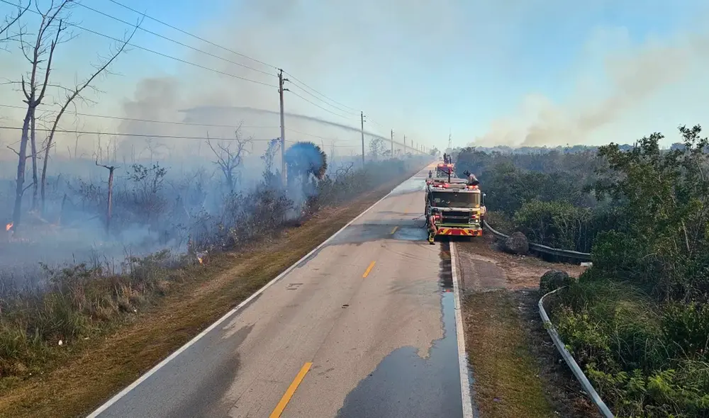 Las autoridades de Florida solicitaron a los residentes y turistas que eviten realizar quemas al aire libre. Foto: difusión
