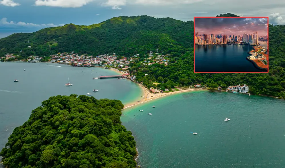 Panamá es un país privilegiado con acceso a dos océanos: el Atlántico y el Pacífico, lo que lo convierte en un importante centro de comercio y turismo. Foto: composición LR/Focus Panamá/GQ México