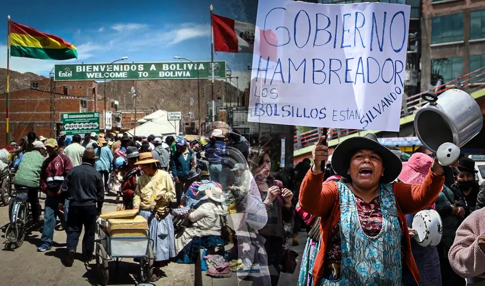Crisis en Bolivia provocaría un éxodo hacia Perú debido a la escasez de alimentos y combustible. Foto: composición de Gerson Cardoso/La República/El Pueblo/Reuters