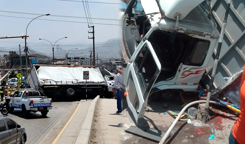 Personal de serenazgo de Villa María del Triunfo llegó al lugar para las diligencias respectivas. Foto: Composición LR