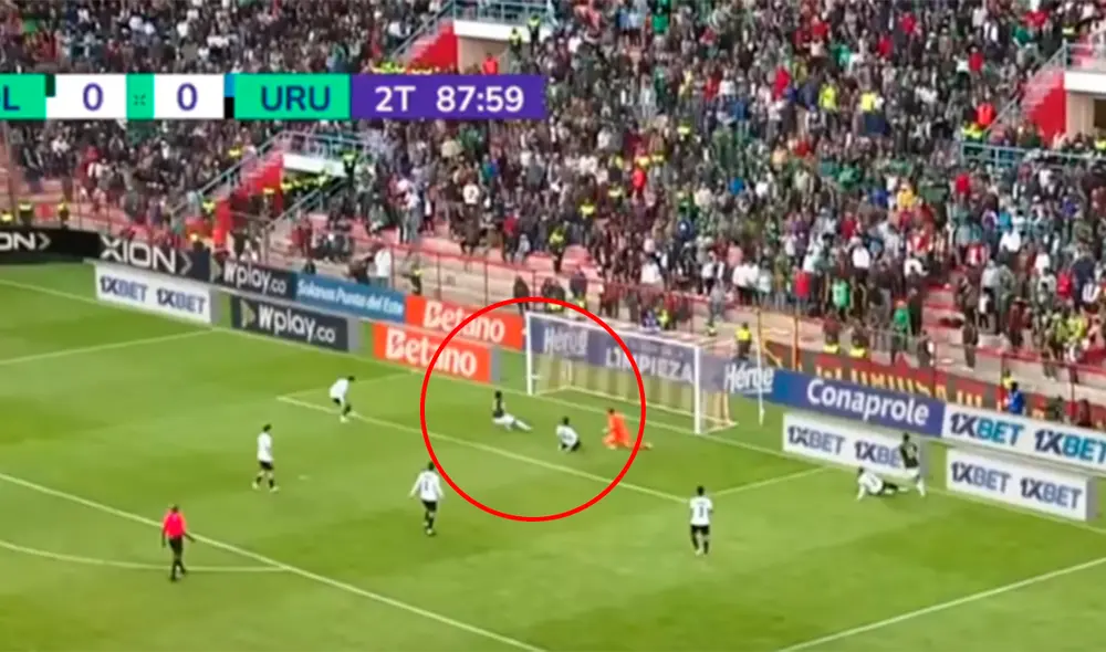 Bolivia y Uruguay empatan 0-0 por las Eliminatorias 2026. Foto: captura de Movistar Deportes.