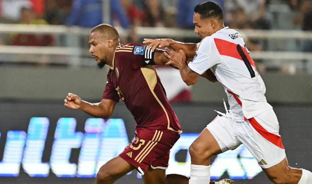 Perú visitó a Venezuela en Maturín por las Eliminatorias Sudamericanas 2026. Foto: AFP Perú visitó a Venezuela en Maturín por las Eliminatorias Sudamericanas 2026. Foto: AFP