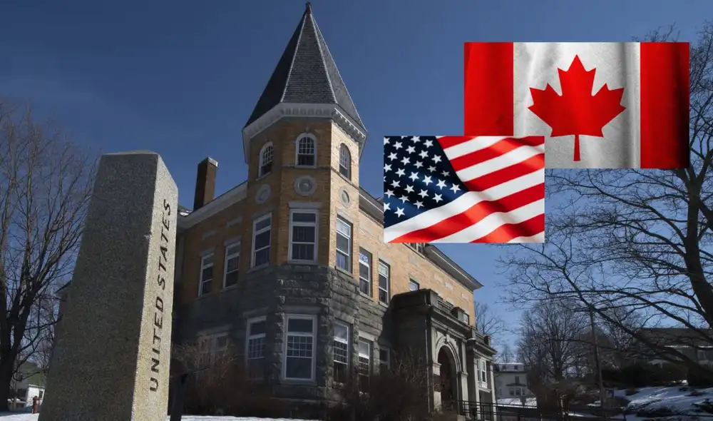 Desde 1904, los ciudadanos de ambos países utilizan el edificio cultural sin pasar por el control de pasaportes ni la aduana. Foto: composición LR/AFP/Pexels. Desde 1904, los ciudadanos de ambos países utilizan el edificio cultural sin pasar por el control de pasaportes ni la aduana. Foto: composición LR/AFP/Pexels.