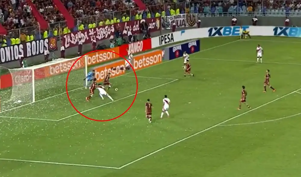 Perú y Venezuela juegan en Maturín por la fecha 14. Foto: captura de ATV