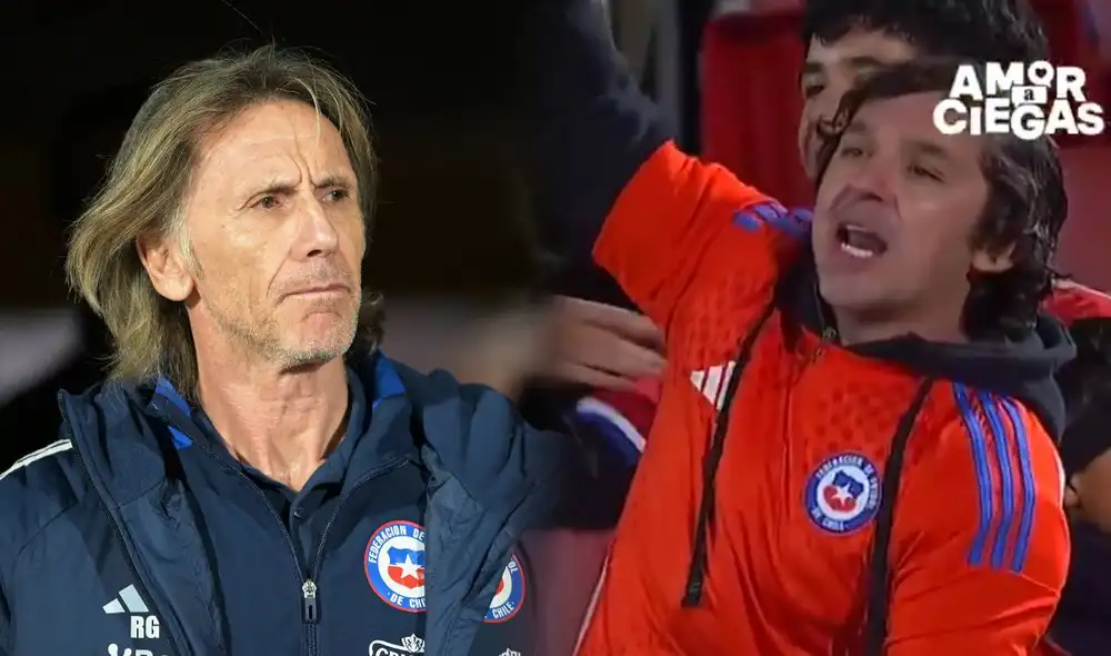 Ricardo Gareca solo pudo ganar un partido de 10 duelos oficiales con Chile entre las Eliminatorias 2026 y la Copa América 2024. Foto: composición LR/AFP/captura de Chilevisión