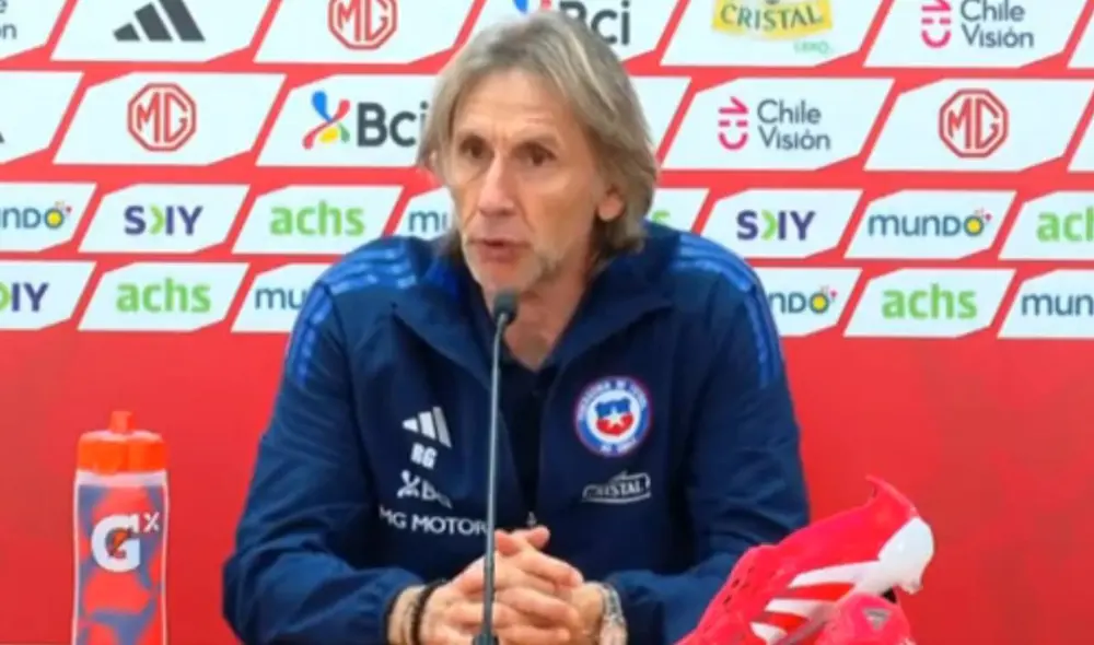 Ricardo Gareca declaró en conferencia de prensa tras el Chile vs Ecuador. Foto: captura/TNT Sports