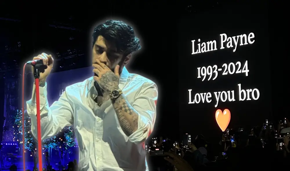 "Canten, México", pidió antes de cantar el tema, evocando recuerdos de su época en la banda.  Foto: composición LR/Difusión