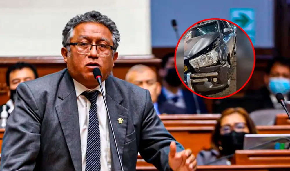 Congresista de Acción Popular sufre accidente automovilístico. Foto: composición LR/difusión