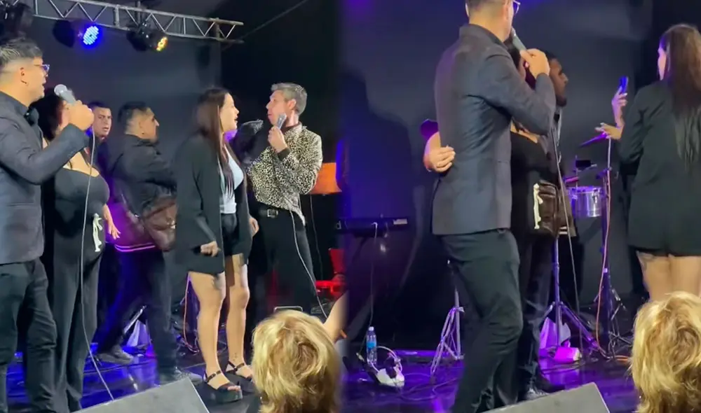 El ataque del hombre tomó por sorpresa al cantante de la agrupación Los Chamos. Foto: composición LR/ TikTok / @anitamolina366