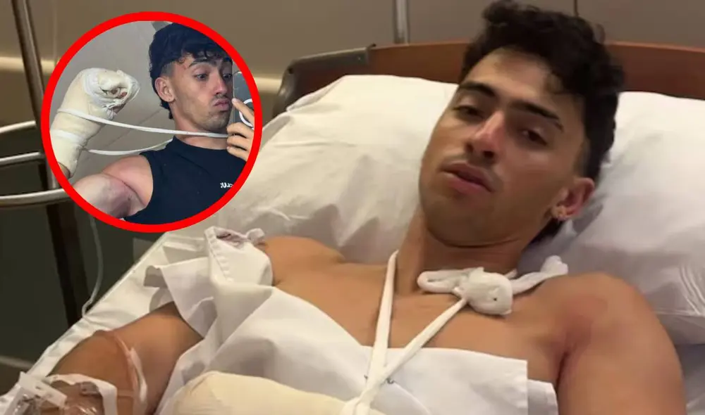 El accidente ocurrió mientras Arias y su padre subían un cerro. Foto: composiciónLR/Instagram El accidente ocurrió mientras Arias y su padre subían un cerro. Foto: composiciónLR/Instagram