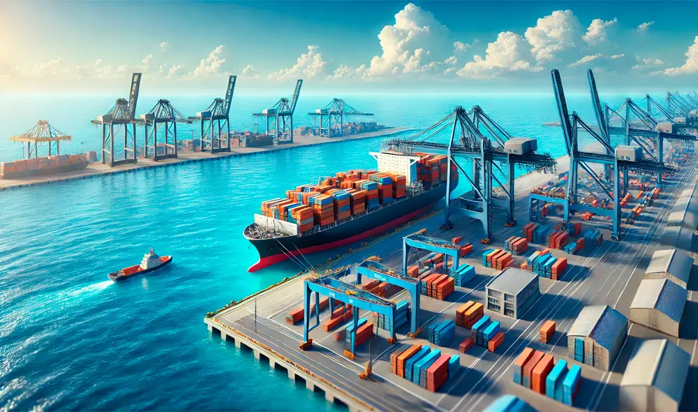 Puertos peruanos invertirán en mejorar su infraestructura con más de US$71 millones. Foto: Composición LR/IA. Puertos peruanos invertirán en mejorar su infraestructura con más de US$71 millones. Foto: Composición LR/IA.