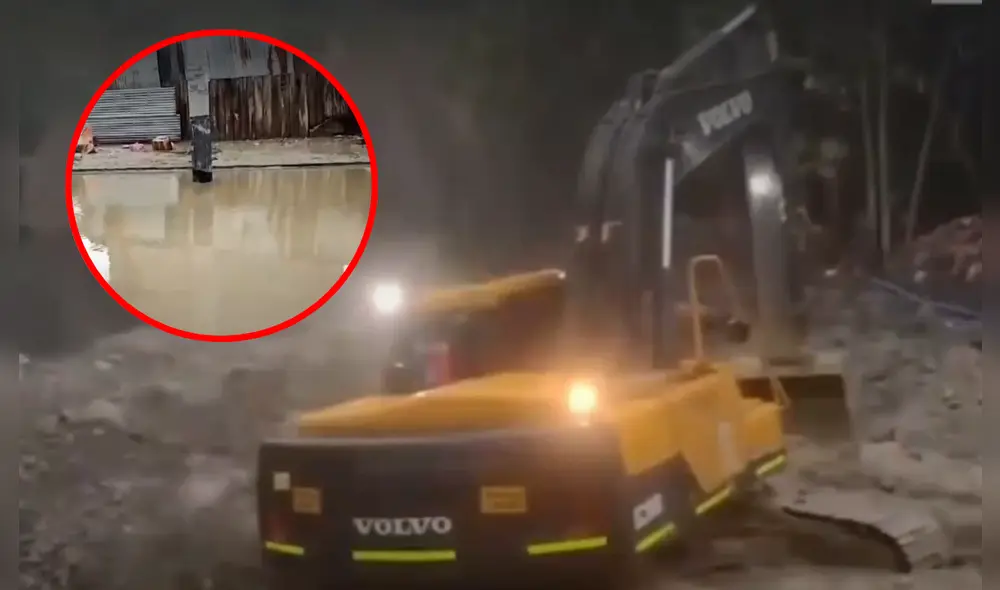 Huaico deja viviendas, escuelas y cultivos afectados en el distrito Unión Progreso. Foto: Composición LR/Canal N