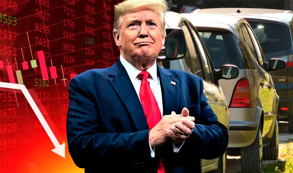 El anuncio de los aranceles a los autos por parte de Trump ha generado temores sobre una posible recesión económica. Foto: Composición LR. El anuncio de los aranceles a los autos por parte de Trump ha generado temores sobre una posible recesión económica. Foto: Composición LR.