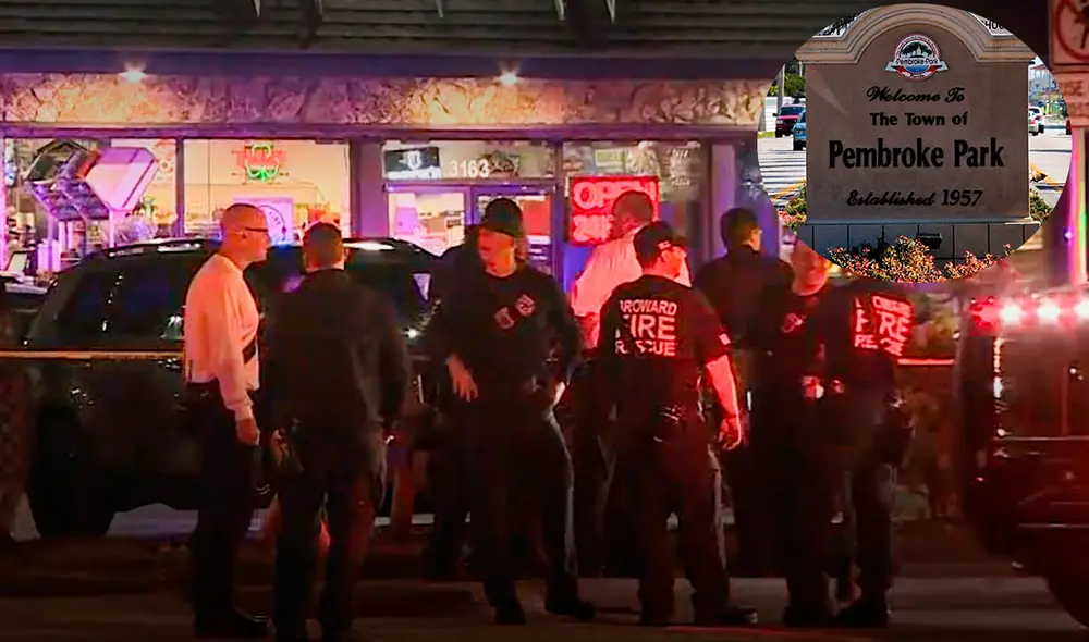 El tiroteo en Florida ocurrió alrededor de las 7:36 p. m. en Pembroke Park. Foto: Composición LR/FOX 35 Orlando/LinkedIn