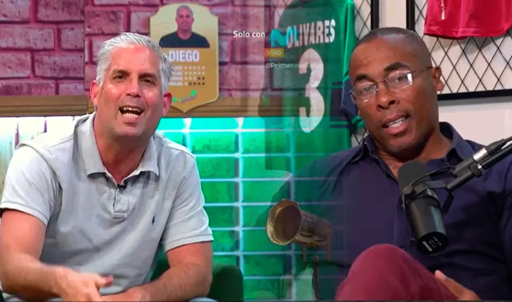 Percy Olivares tuvo fuerte comentario ante Diego Rebagliati por responsabilizar al árbitro de la derrota. Foto: composición LR/captura de pantalla de YouTube