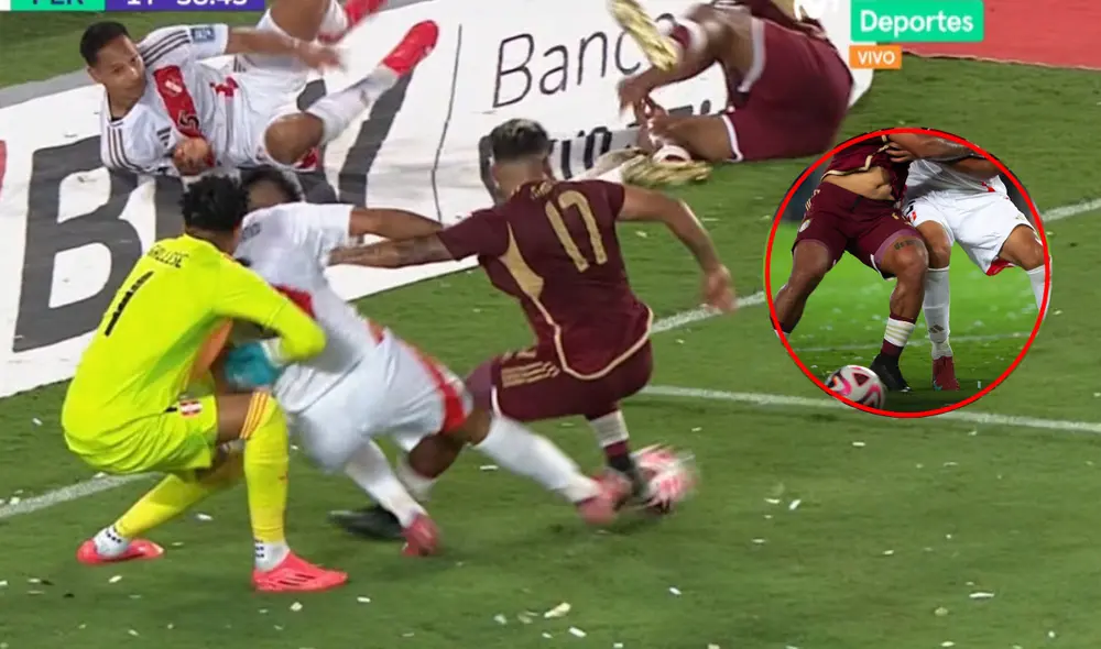 Carlos Zambrano fue titular en la derrota de Perú ante Venezuela. Foto: composición LR/Miguel Valenilla