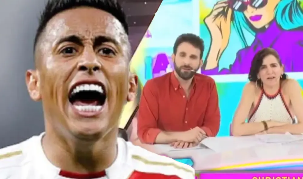 Christian Cueva encaró a los conductores de 'Amor y fuego'. Foto: Composición LR/Captura/YouTube