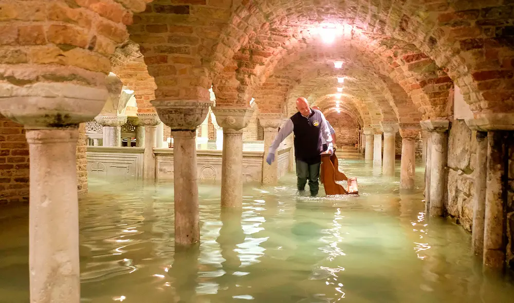 El sistema de protección MoSE de Venecia podría no ser suficiente ante el aumento del nivel del mar. Foto: Manuel Silvestri.