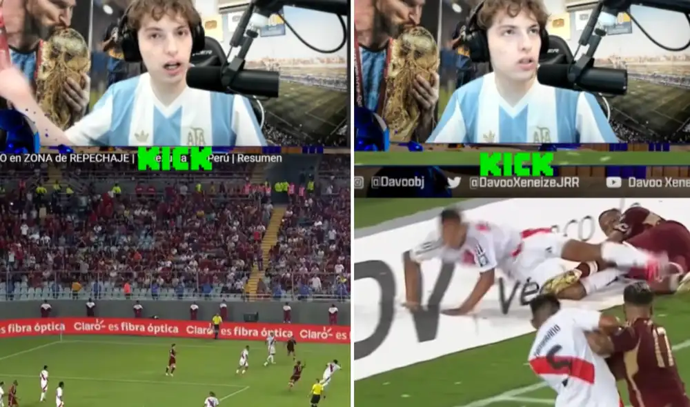 El streamer argentino analizó la polémica jugada que definió el partido entre venezolanos y peruanos. Foto: composición LR/TikTok El streamer argentino analizó la polémica jugada que definió el partido entre venezolanos y peruanos. Foto: composición LR/TikTok