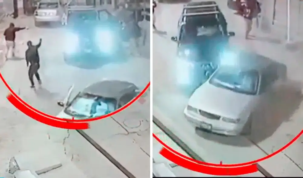 La camioneta terminó con al menos siete impactos de bala. Foto: composición LR/ATV