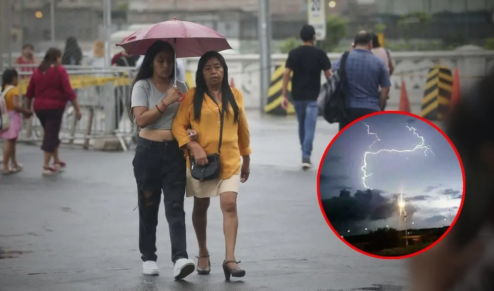Alerta naranja por fenómeno meteorológico peligroso en Perú. Foto: composición LR/Andina