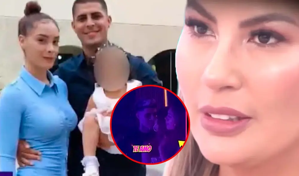 Paul Michael y Pamela López fueron ampayados dándose apasionados besos. Foto: Composición LR/Captura/ATV