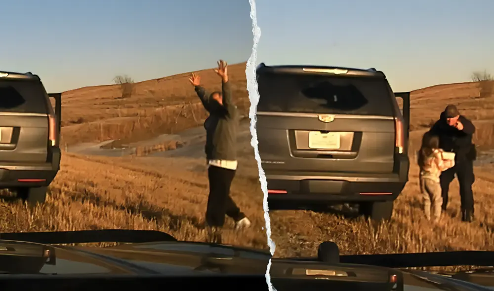 El rescate de la niña se desarrolló en una carretera de Kansas. Foto: Fox News