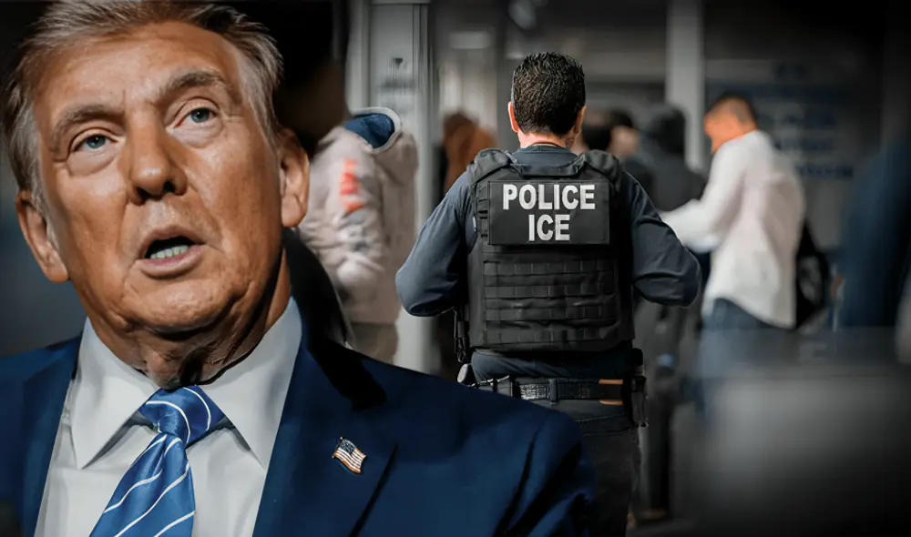 Las redadas del ICE continuarán en aumento y Donald Trump busca deportar a inmigrantes indocumentados. Foto: composición LR