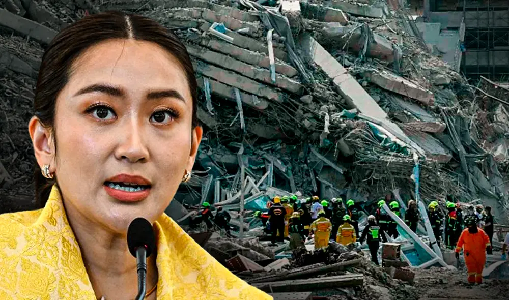 La primera ministra de Tailandia pidió que evacuaran los edificios altos en Bangkok. Foto: composición LR La primera ministra de Tailandia pidió que evacuaran los edificios altos en Bangkok. Foto: composición LR