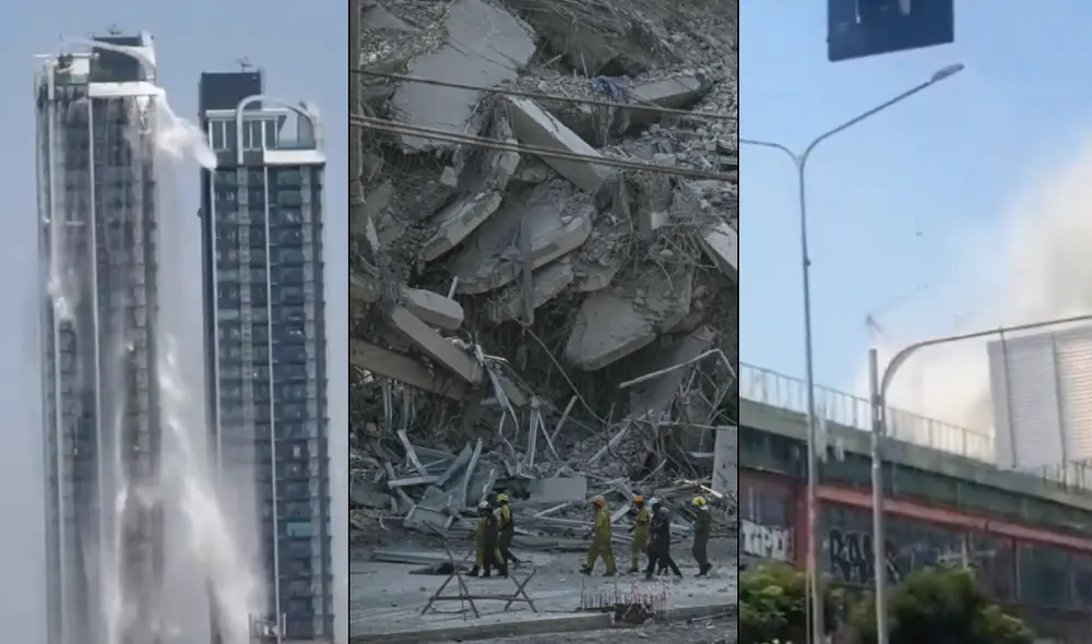 La réplica de 6,4 que siguió al terremoto de 7,7 en Myanmar intensificó el pánico en la región, ya que también afectó a Tailandia. Foto: composición LR/AFP/difusión/X.