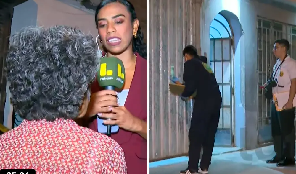 Las balas atravesaron el portón e impactaron contra el vehículo del hijo de la adulta mayor. Foto: composición LR/Latina TV Las balas atravesaron el portón e impactaron contra el vehículo del hijo de la adulta mayor. Foto: composición LR/Latina TV