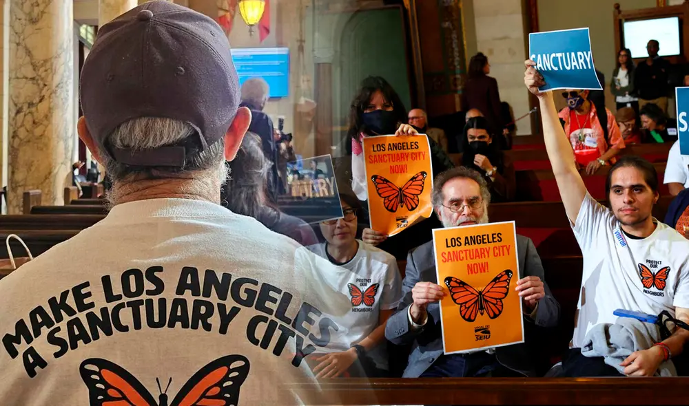 Los inmigrantes en Los Ángeles, California, contarán con nuevas medidas para garantizar su protección. Foto: Composición LR