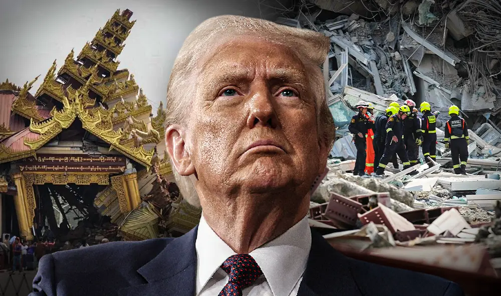 Donald Trump aseguró que brindará apoyo a Myanmar en medio de acusaciones contra el presidente de la nación. Foto: composición LR/Jazmín Ceras/afp Donald Trump aseguró que brindará apoyo a Myanmar en medio de acusaciones contra el presidente de la nación. Foto: composición LR/Jazmín Ceras/afp