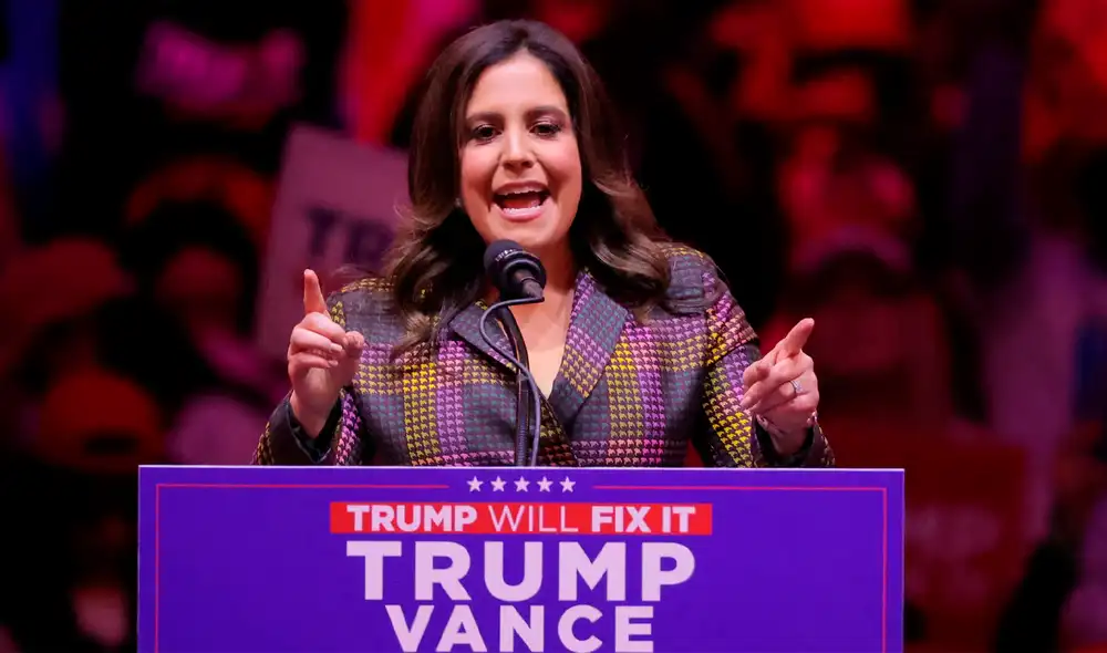 Donald Trump deja fuera a Elise Stefanik como representante de la ONU, marcando un giro en su trayectoria y en la estrategia republicana. Foto: CNN