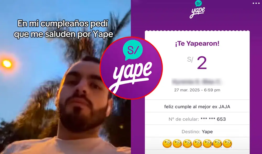 Saludos mediante Yape se salieron de control. Foto: composición LR/ TikTok
