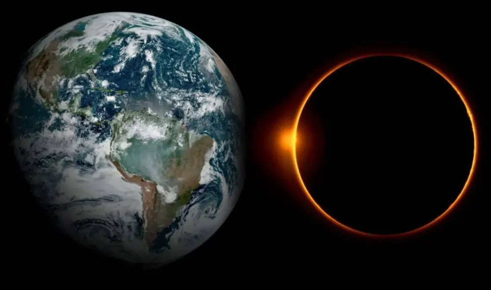 El eclipse solar parcial que se presenciará el 29 de marzo, se podrá ver en diversas partes del mundo. Foto: composición LR/Iván Salcedo/Nasa