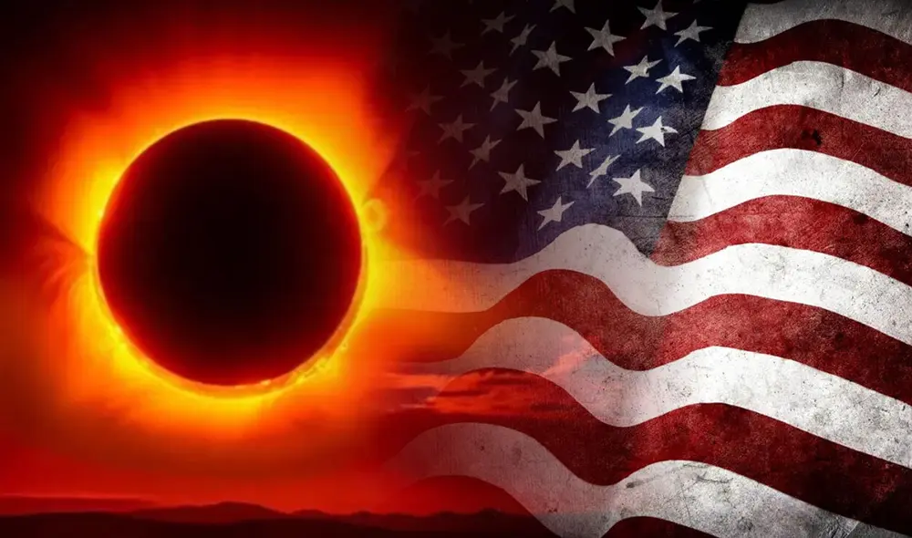 El eclipse solar parcial se podrá apreciar en en 13 estados de Estado Unidos este sábado 29 de marzo. Foto: composición LR