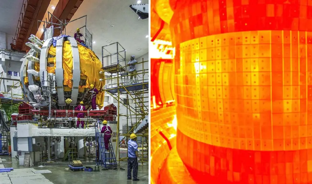 China rompe récords con su sol artificial al superar la doble barrera de los 100 millones °C. El experimento con el reactor de fusión Huanliu-3 abre una nueva etapa hacia la producción de energía limpia. Foto: composición LR/Xinhua