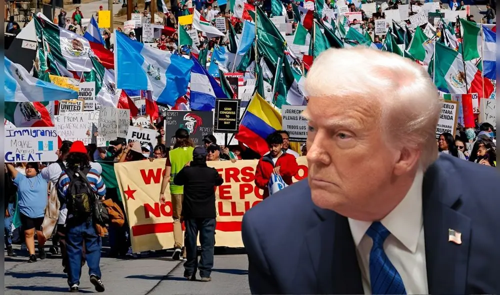 Tres organizaciones civiles presentaron la demanda, argumentado que es ilegal el fin del parole humanitario de inmigrantes en Estados Unidos. Foto: Composición LR/EFE/AFP