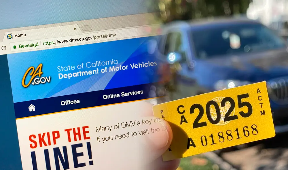 El DMV en California brinda opciones fáciles para registrar tu vehículo. Foto: Composición LR