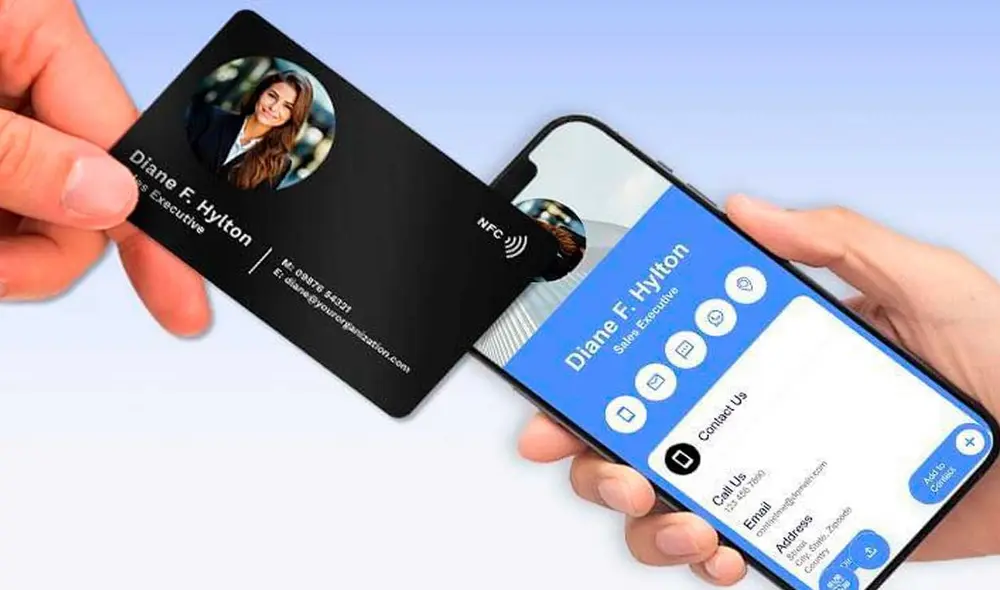 Una tarjeta de presentación NFC  puede ser actualizada, en caso cambies de trabajo o número telefónico. Foto: BBTS/Facebook