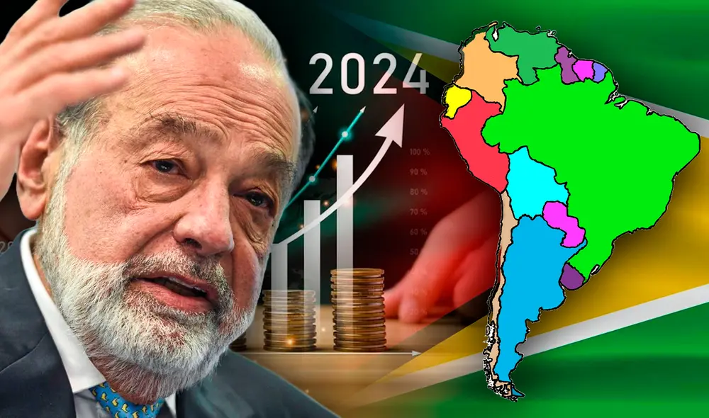 Carlos Slim, empresario e ingeniero civil mexicano, se mantiene como el hombre más rico de América Latina. Foto: Composición LR/Vecteezy/AFP.