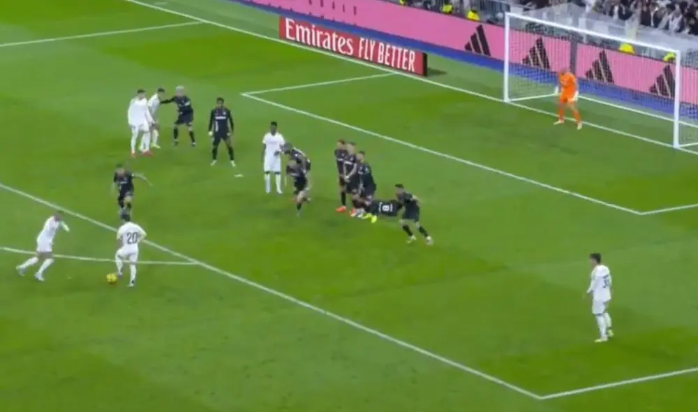 Real Madrid marcó su doblete ante Leganés en el Bernabéu. Foto: captura de ESPN
