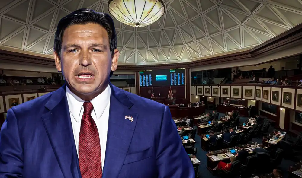 Es la segunda vez en el año en que los legisladores revocan una decisión presupuestaria de DeSantis. Foto: composición LR/difusión
